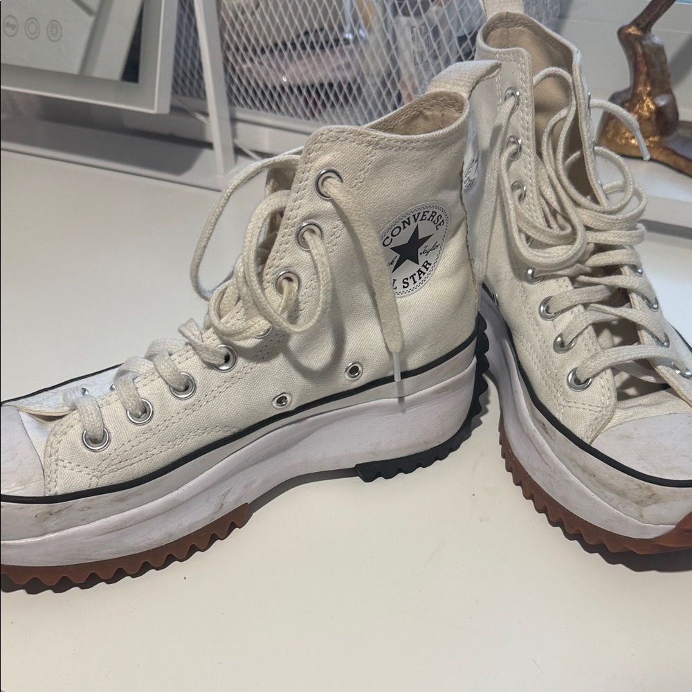 Converse Women's White Platform High-Tops